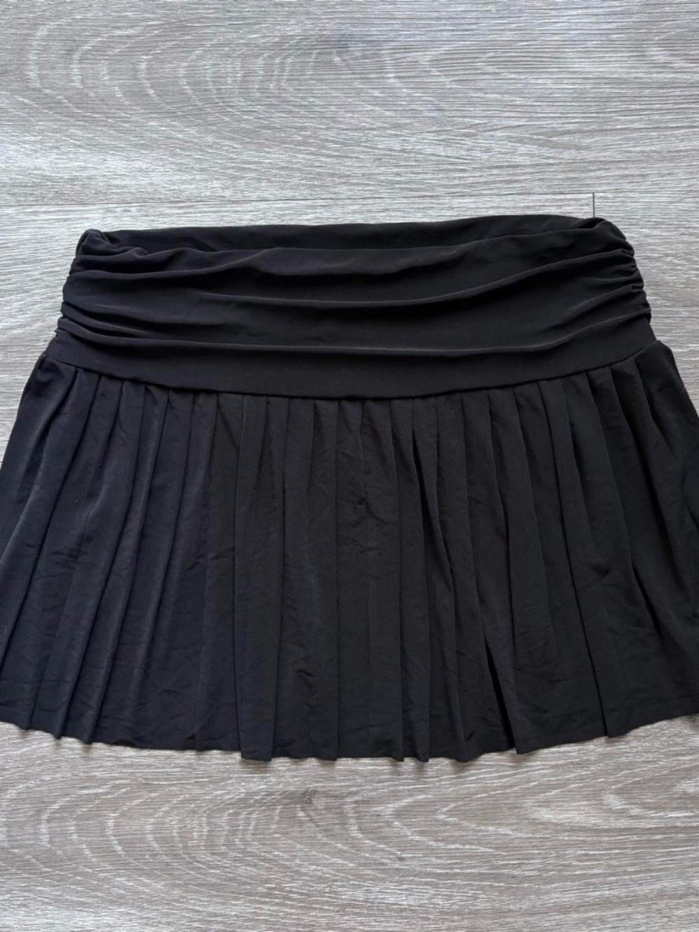 Vintage pleated mini skirt